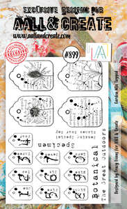#899 - A6 Clear Stamp Set - Garden Mix Tagged - AALL & Create Wholesale - stamp