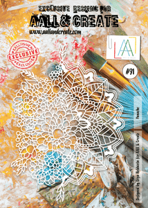 #91 - A4 Stencil - Panache - AALL & Create Wholesale - stencil