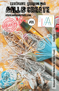 #98 - A5 Stencil - Flutterby - AALL & Create Wholesale - stencil