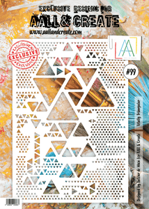 #99 - A4 Stencil - Totally Triangular - AALL & Create Wholesale - stencil