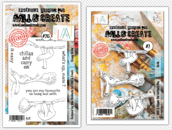 #2 - Die-Cutting Die Set + Matching Stamp #215 - AALL & Create Wholesale - Dies