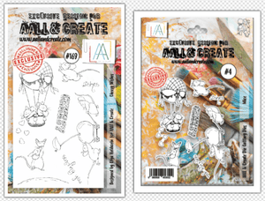 #4 - Die-Cutting Die Set + Matching Stamp #169 - AALL & Create Wholesale - Dies