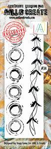 #34 - Border Stamp Set - Rings - AALL & Create Wholesale - stamp