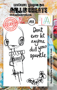 #88 - A7 Clear Stamp Set - Hettie - AALL & Create Wholesale - stamp
