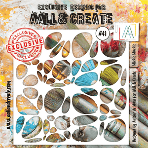#41 - 6"x6" Stencil - Mickle Muckle - AALL & Create Wholesale - stencil