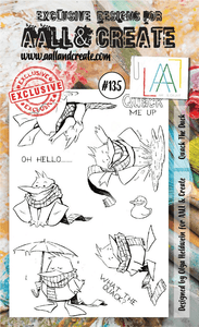 #135 - A6 Clear Stamp Set - Quack The Duck - AALL & Create Wholesale - stamp