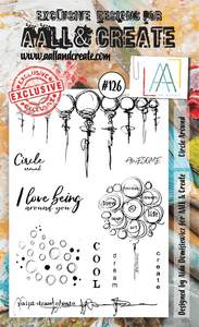 #126 - A6 Clear Stamp Set - Circle Around - AALL & Create Wholesale - stamp