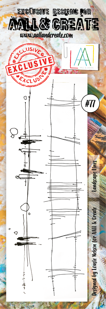 #77 - Border Stamp Set - Landscapes Lines - AALL & Create Wholesale - stamp