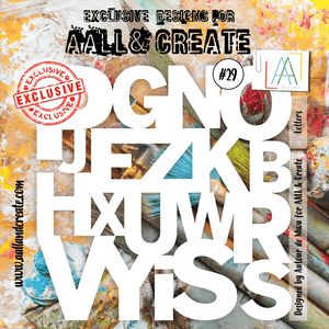 #29 - 6"x6" Stencil - Letters - AALL & Create Wholesale - stencil