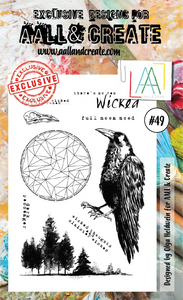 #49 - A6 Clear Stamp Set - Wicked - AALL & Create Wholesale - stamp