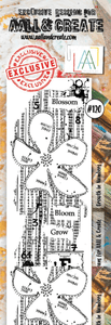 #120 - Border Stamp Set - Growth In Numbers - AALL & Create Wholesale - stamp