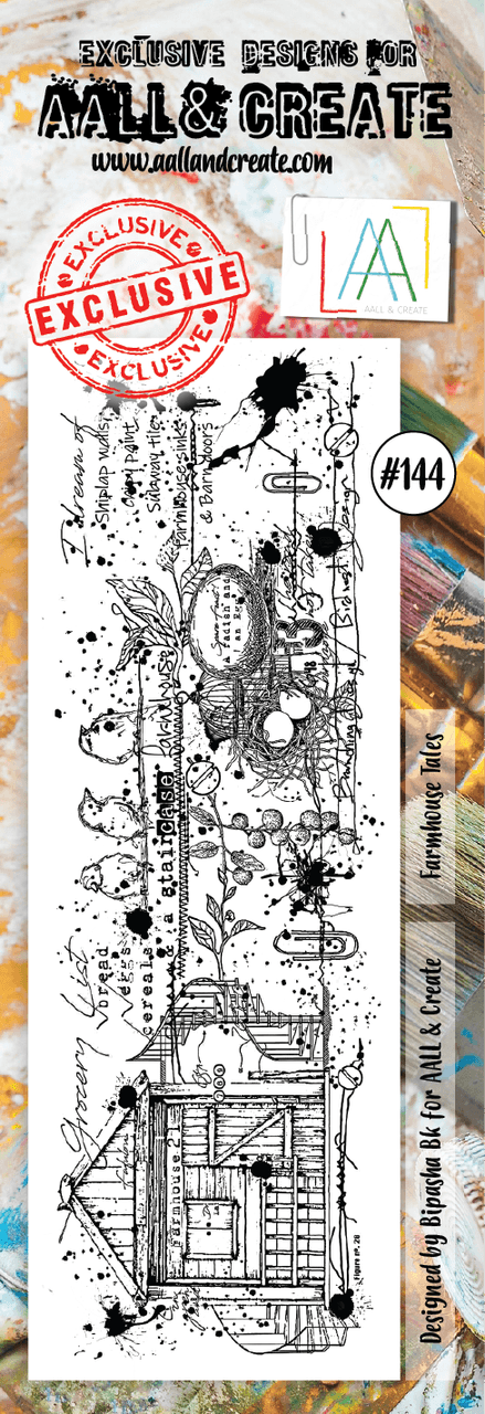 #144 - Border Stamp Set - Farmhouse Tales - AALL & Create Wholesale - stamp