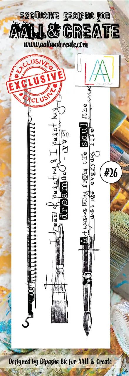 #26 - Border Stamp Set - Brushes - AALL & Create Wholesale - stamp
