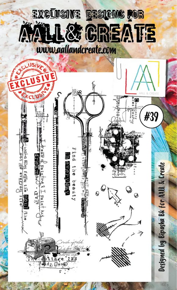 #39 - A6 Clear Stamp Set - Palette - AALL & Create Wholesale - stamp