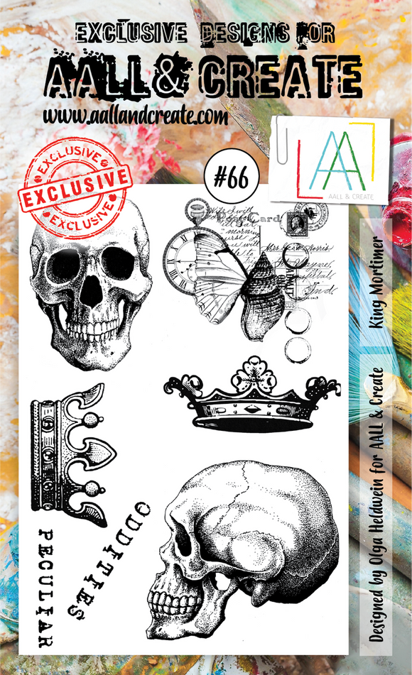 #66 - A6 Clear Stamp Set - King Mortimer - AALL & Create Wholesale - stamp
