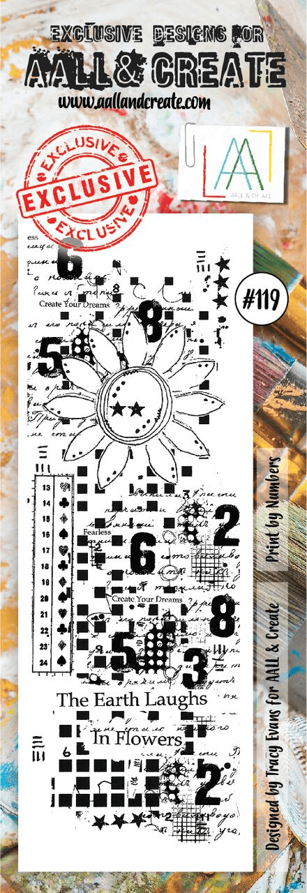 #119 - Border Stamp Set - Print By Numbers - AALL & Create Wholesale - stamp