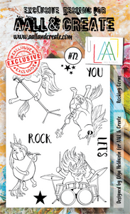 #72 - A6 Clear Stamp Set - Rocking Corns - AALL & Create Wholesale - stamp